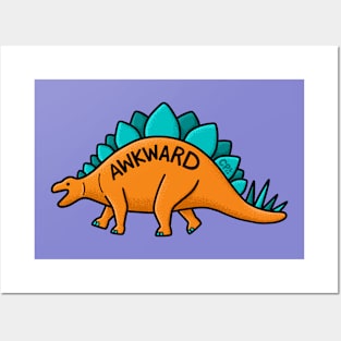 Awkward Stegosaurus Posters and Art